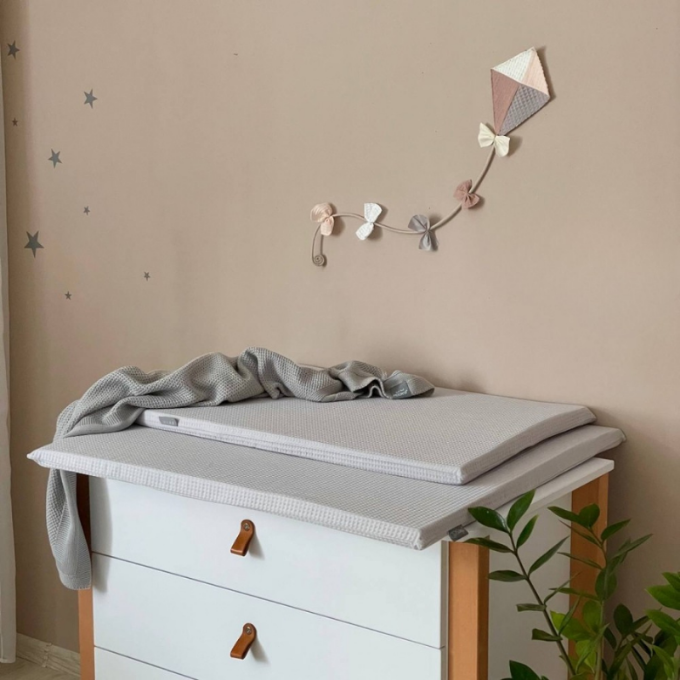Saltea pentru masa de infasat 70 x 80 cm, gri (3)